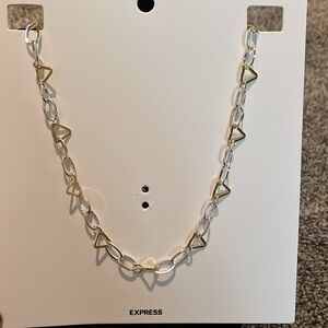 Express brand Gold and Silver Chain Necklace